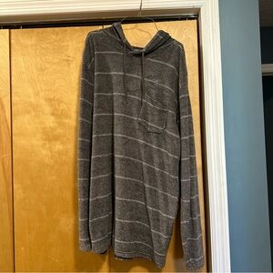 Billabong Gray Striped Sweatshirt